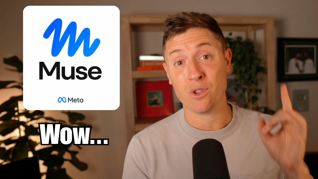 Alex Finn: Meta Muse is an INCREDIBLE AI agent YouTube video